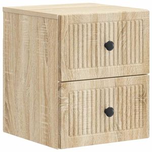 vidaXL Dulap de noapte suspendat Stejar Sonoma 33 x 34,5 x 40 cm