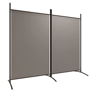 vidaXL Paravan de cameră cu 2 panouri, antracit, 175x180 cm