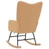 vidaXL Scaun balansoar Bej Țesătura Sherpa