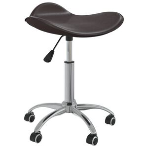 vidaXL Scaun pentru salon spa, maro, piele ecologică