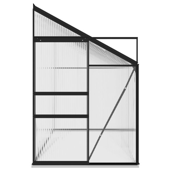 vidaXL Seră, antracit, 7,77 m&sup2;, aluminiu