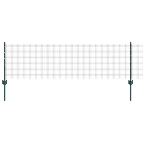 vidaXL Gard cu St&acirc;lp Verde 0,6 x 10 m Oțel și PVC
