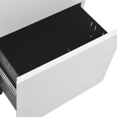 vidaXL Dulap dosare mobil, gri deschis, 39x45x60 cm, oțel