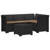 vidaXL Sofa de Grădină 4-Locuri cu Perne Aspect Ratan PP Antracit