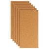 vidaXL Foaie de plută 6 pcs Maro 100 x 50 cm Plută
