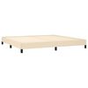 vidaXL Cadru de pat fără saltea, crem, 200x200 cm, textil