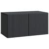 vidaXL Oglindă TV montată pe perete 59,5 x 31 x 30 cm Negru