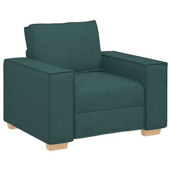 vidaXL Canapea 3 pcs Verde &icirc;nchis 220 x 80 x 84 cm