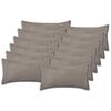 vidaXL Husă pentru pernă 12 buc. HOUTEN Gri deschis 40 x 80 cm Boucl&eacute;