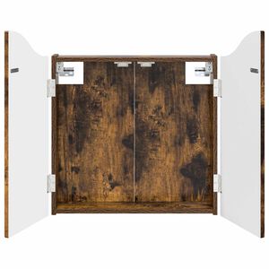 vidaXL Cabinet pentru ținte de darts Stejar fumuriu 56 x 12 x 63 cm