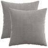 vidaXL Husă pentru pernă 2 pcs HEERLEN Gri deschis 45 x 45 cm cord