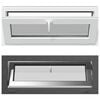 vidaXL Fereastră pentru subsol RISOR 100 x 40 cm PVC și Sticlă