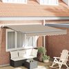 vidaXL Cortina Retractabilă Bej 300 x 250 cm Țesătură și Aluminiu