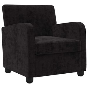 vidaXL Fotoliu Negru Chenille