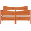 vidaXL Cadru de pat fără saltea, maro ceruit 150x200 cm lemn masiv pin