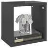 vidaXL Raft de perete cub, 6 buc., gri extralucios, 22x15x22 cm, PAL