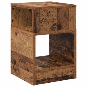 vidaXL Masă laterală Lemn vechi 30,5 x 30 x 45 cm Lemn prelucrat