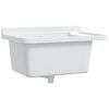 vidaXL Chiuvetă utilitară cu montare pe perete alb 60x40x28 cm rășină