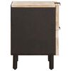 vidaXL Dulap de noapte 2 pcs Alb 40 x 33 x 46 cm Lemn de mango solid