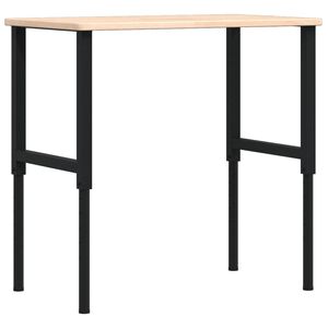 vidaXL Banc lucru 100x60x(71,5-98) cm lemn masiv stejar dreptunghiular