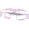 vidaXL Cadru de pat cu mese laterale natural 80 x 210 cm