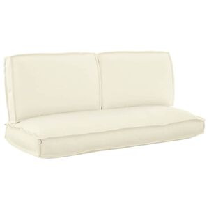 vidaXL Set de perne Material Oxford Crem 120 x 50 x 52 cm