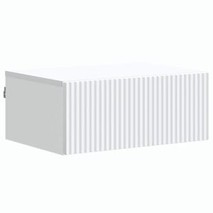 vidaXL Dulap de noapte suspendat Alb 49 x 34,5 x 20 cm Lemn prelucrat