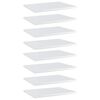 vidaXL Plăci bibliotecă, 8 buc., alb extralucios, 40 x 30 x 1,5 cm PAL