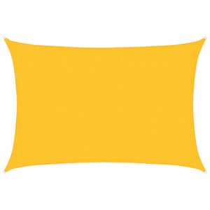vidaXL P&acirc;nză parasolar, galben dreptunghiular 2x2,5 m, HDPE, 160 g/m&sup2;