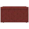 vidaXL Pat de zi cu saltea și USB, roșu vin, 90x200 cm, textil
