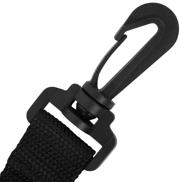 vidaXL Set de benzi protecție v&acirc;nt pentru umbrela de soare, negru, PP