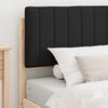 vidaXL Cadru de pat cu tăblie tapițată cu headboard Negru 100 x 200 cm