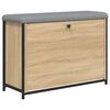 vidaXL Bancă pantofi cu sertar rabatabil, stejar sonoma, 82x32x56 cm