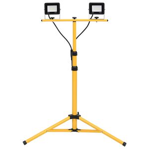 vidaXL Proiector cu LED și trepied, 2x20 W, alb rece