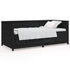 vidaXL Pat de zi, negru, 90x190 cm, lemn masiv de pin