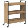 vidaXL Troler de Bucătărie Stejar Artizanal 70 x 30 x 82 cm
