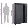 vidaXL Dulapuri pliabile de haine 2 buc. gri 110x45x175 cm țesătură