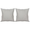 vidaXL Perne decorative, 2 buc., gri deschis, 40x40 cm, microfibră