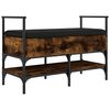 vidaXL Bancă de pantofi, stejar fumuriu 85,5x42x57,5 cm lemn prelucrat