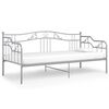 vidaXL Cadru pat canapea, gri, 90x200 cm, metal