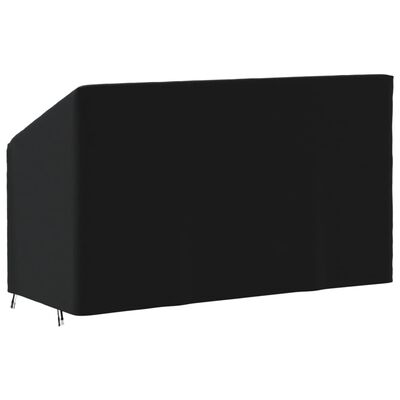 vidaXL Husă banchetă cu 3 locuri, negru, 165x70x65/94 cm, Oxford 420D
