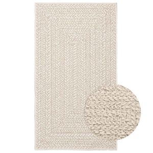 vidaXL Covor &bdquo;ZIZUR&rdquo; crem aspect iuta pentru interior și exterior