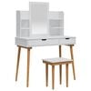 vidaXL Set de Dressing FAUSKE 5 buc. Alb 100 x 50 x 143 cm