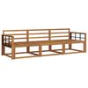 vidaXL Set de canapele de exterior 3 buc. natural Lemn Solid de Acacia