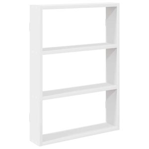 vidaXL Raft de perete, alb, 43x9x60 cm, lemn prelucrat