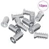 vidaXL Șurub 12 pcs Argintiu M6 x 12 mm Fier