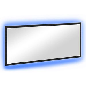 vidaXL Oglindă Pe perete Stejar Negru 90 x 8,5 x 37 cm Lemn compozit