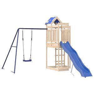 vidaXL Set de joacă pentru exterior, lemn masiv de pin