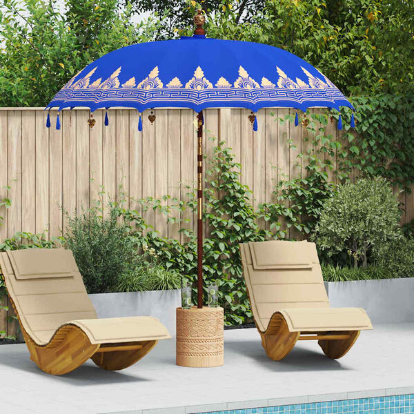 vidaXL Parasol Balinez albastru 215 x 215 x 260 cm