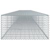 vidaXL Coș gabion cu capac, 900x100x50 cm, fier galvanizat